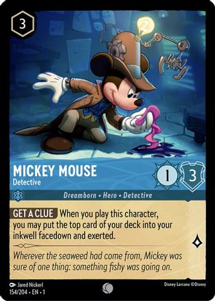 Mickey Mouse - Detective (154/204) [The First Chapter] | Grognard Games
