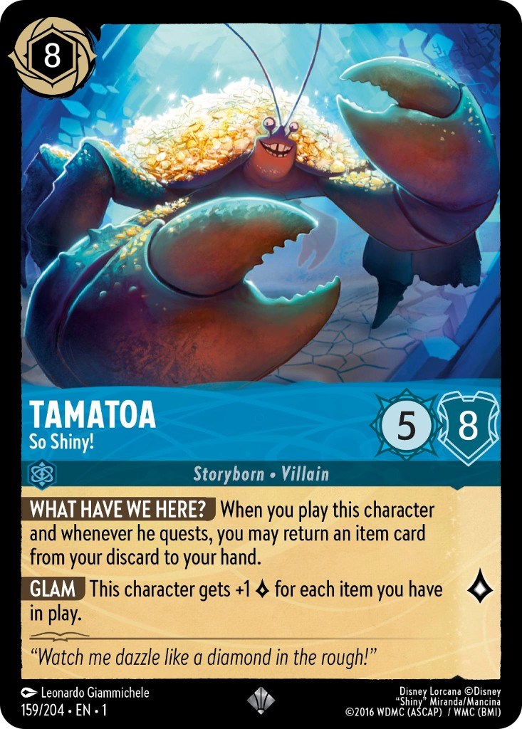 Tamatoa - So Shiny! (159/204) [The First Chapter] | Grognard Games