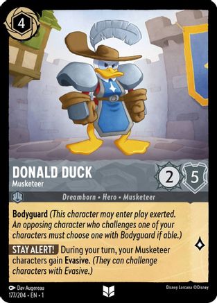 Donald Duck - Musketeer (177/204) [The First Chapter] | Grognard Games