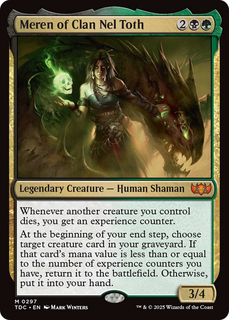 Meren of Clan Nel Toth [Tarkir: Dragonstorm Commander] | Grognard Games