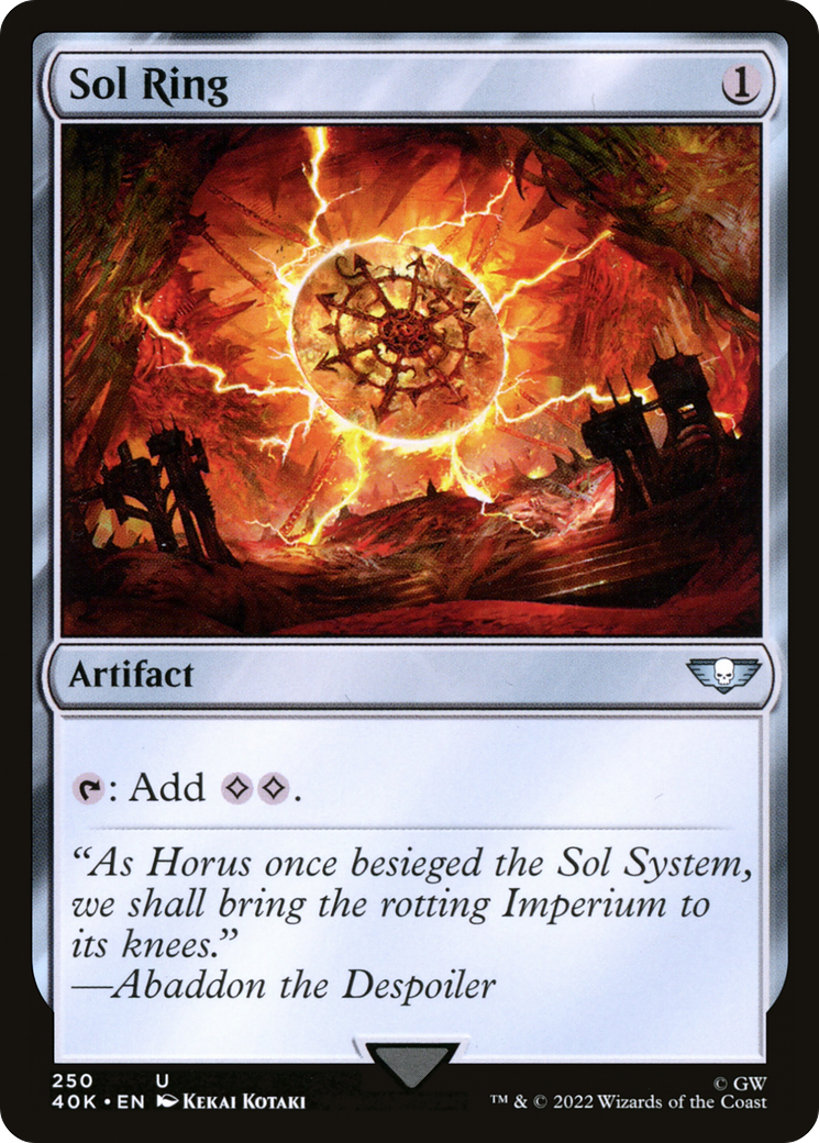 Sol Ring (250) [Universes Beyond: Warhammer 40,000] | Grognard Games