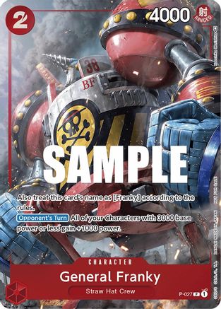 General Franky (Event Pack Vol. 2) (P-027) - One Piece Promotion Cards Foil | Grognard Games