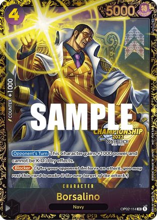 Borsalino (Championship 2023) (OP02-114) - One Piece Promotion Cards Foil | Grognard Games