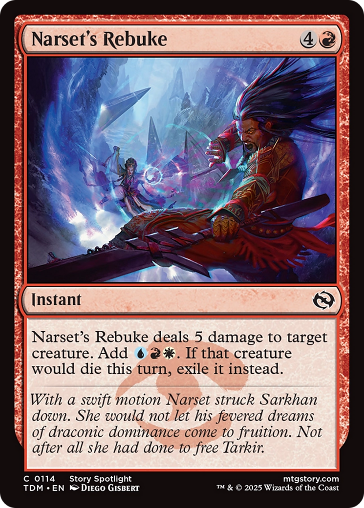 Narset's Rebuke [Tarkir: Dragonstorm] | Grognard Games