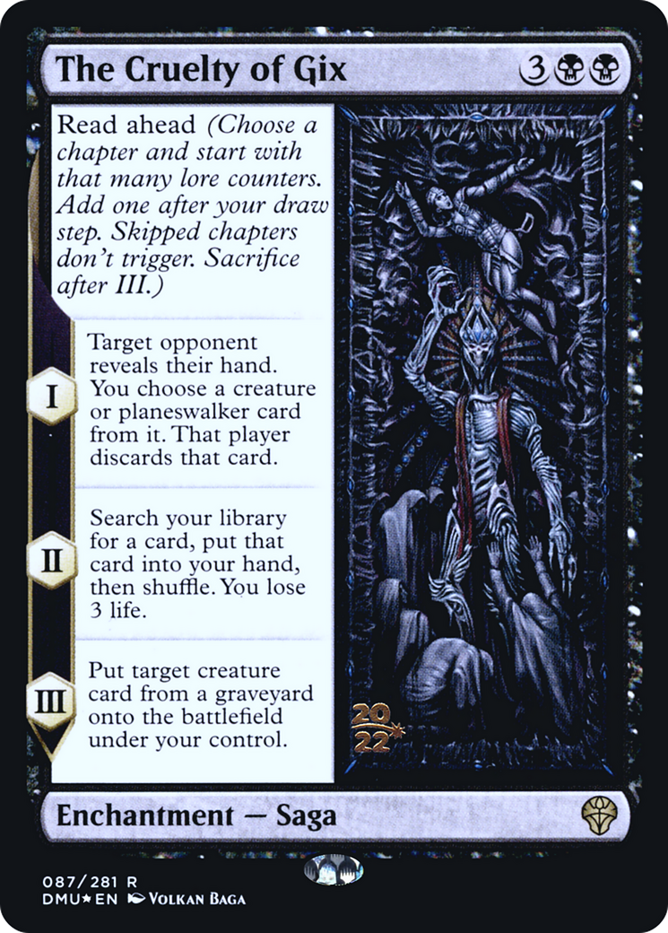 The Cruelty of Gix [Dominaria United Prerelease Promos] | Grognard Games
