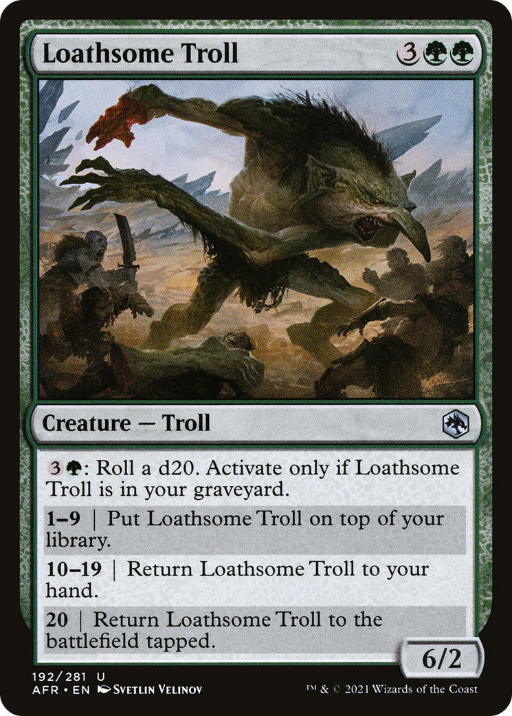 Loathsome Troll [Dungeons & Dragons: Adventures in the Forgotten Realms] | Grognard Games