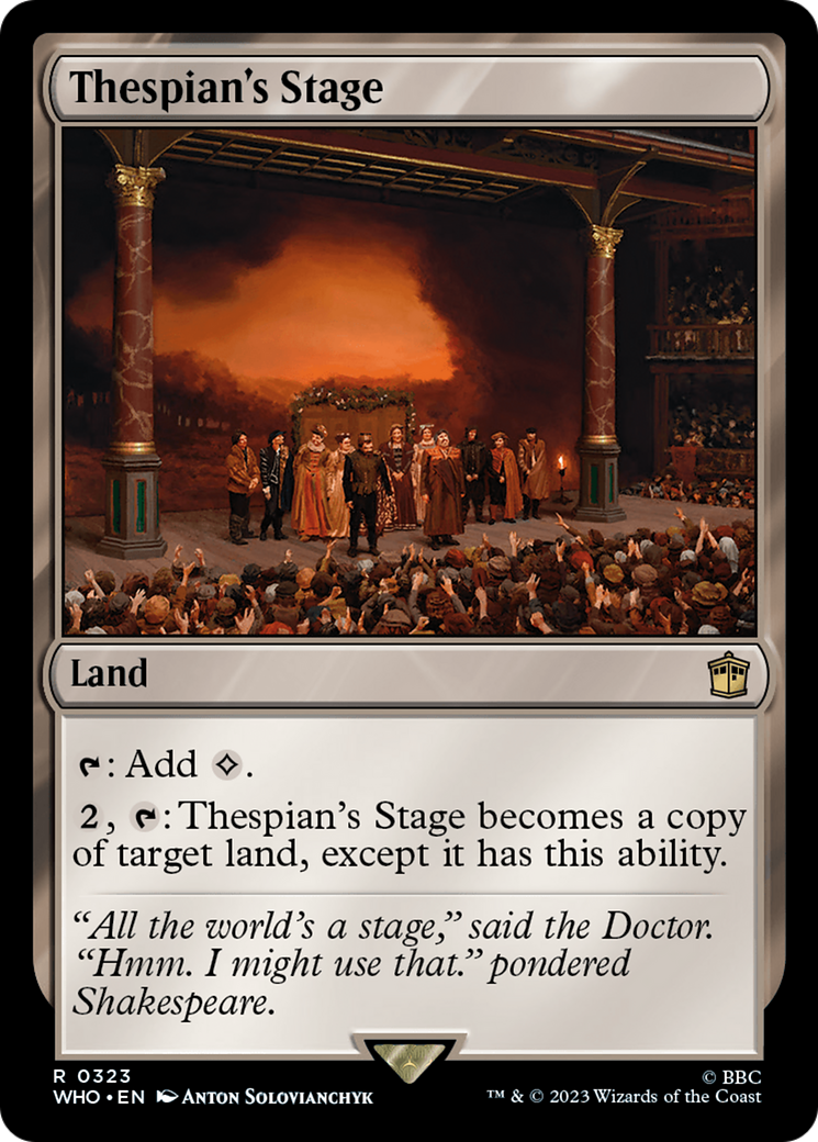 Thespian's Stage [Doctor Who] | Grognard Games