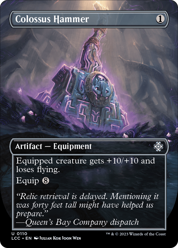 Colossus Hammer (Borderless) [The Lost Caverns of Ixalan Commander] | Grognard Games