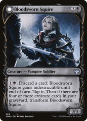 Bloodsworn Squire // Bloodsworn Knight (Showcase Fang Frame) [Innistrad: Crimson Vow] | Grognard Games