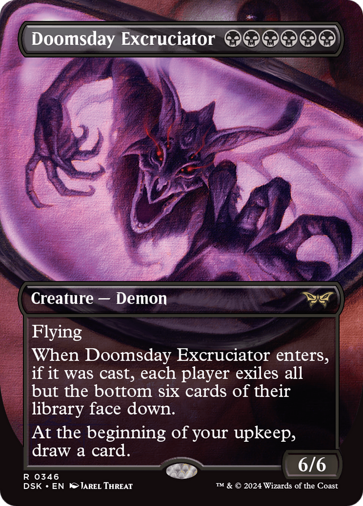 Doomsday Excruciator (Borderless) [Duskmourn: House of Horror] | Grognard Games