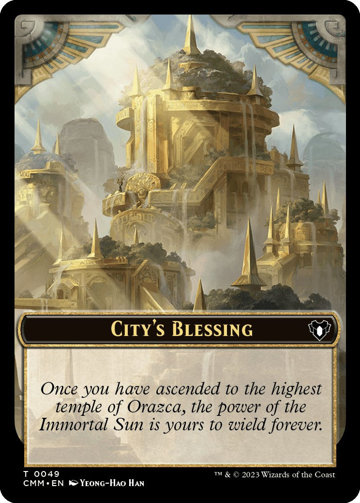 City's Blessing // Rat Double-Sided Token [Commander Masters Tokens] | Grognard Games