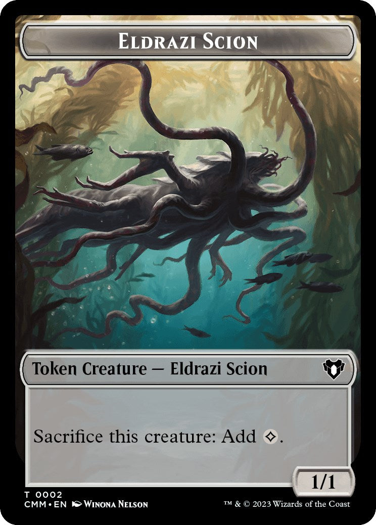 Eldrazi Scion // Phyrexian Beast Double-Sided Token [Commander Masters Tokens] | Grognard Games