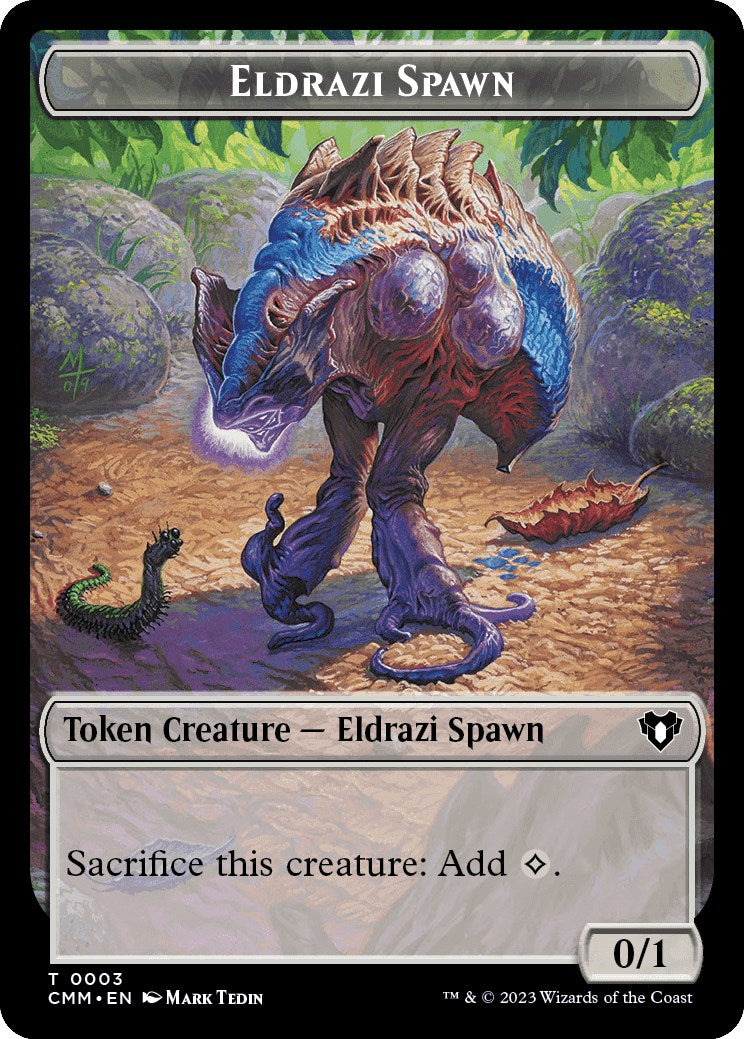 Eldrazi Spawn // Phyrexian Germ Double-Sided Token [Commander Masters Tokens] | Grognard Games