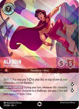 Aladdin - Heroic Outlaw (Enchanted) (211/204) [The First Chapter] | Grognard Games