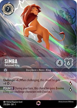 Simba - Returned King (Enchanted) (215/204) [The First Chapter] | Grognard Games