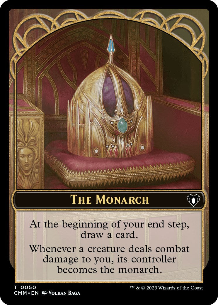 The Monarch // Elf Druid Double-Sided Token [Commander Masters Tokens] | Grognard Games