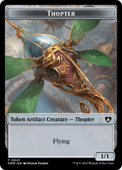 Thopter // Bird Illusion Double-Sided Token [Commander Masters Tokens] | Grognard Games