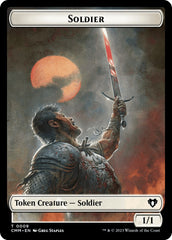 Soldier // Dragon (0020) Double-Sided Token [Commander Masters Tokens] | Grognard Games