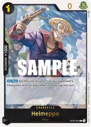 Helmeppo (Store Championship Participation Pack Vol. 2) (OP03-091) - One Piece Promotion Cards Foil | Grognard Games