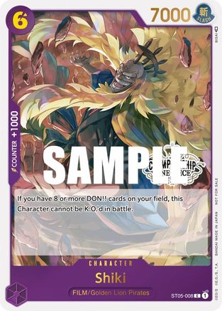 Shiki (Store Championship Participation Pack Vol. 2) (ST05-008) - One Piece Promotion Cards Foil | Grognard Games