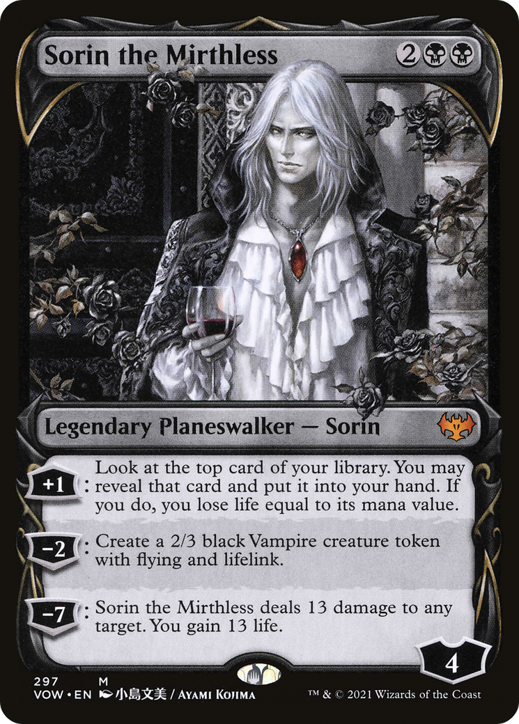 Sorin the Mirthless (Showcase Fang Frame) [Innistrad: Crimson Vow] | Grognard Games