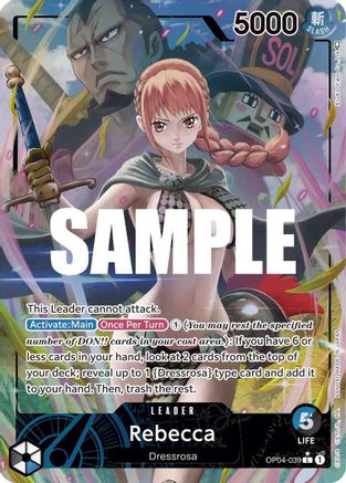 Rebecca (039) (Alternate Art) (OP04-039) - Kingdoms of Intrigue Foil | Grognard Games