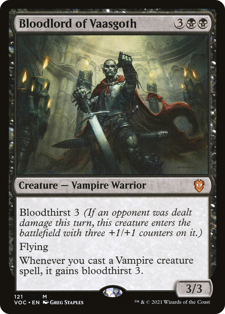 Bloodlord of Vaasgoth [Innistrad: Crimson Vow Commander] | Grognard Games