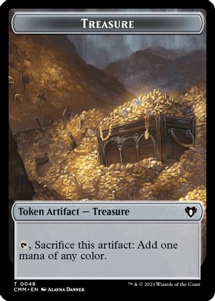 Treasure // Demon Double-Sided Token (CMM-48 // 15) - Commander Masters Foil | Grognard Games