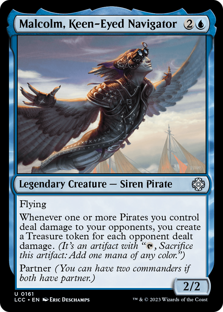 Malcolm, Keen-Eyed Navigator [The Lost Caverns of Ixalan Commander] | Grognard Games
