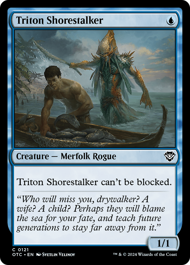 Triton Shorestalker [Outlaws of Thunder Junction Commander] | Grognard Games