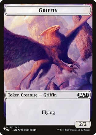 Griffin // Ajani's Pridemate Double-sided Token (LIST-3 // 1) - The List Reprints | Grognard Games
