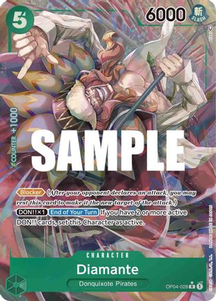 Diamante (Alternate Art) (OP04-028) - Kingdoms of Intrigue Foil | Grognard Games