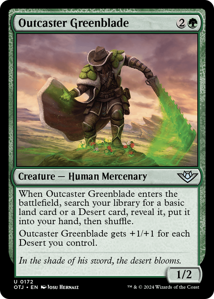 Outcaster Greenblade [Outlaws of Thunder Junction] | Grognard Games