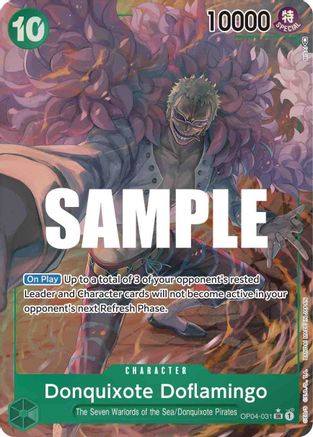 Donquixote Doflamingo (031) (Alternate Art) (OP04-031) - Kingdoms of Intrigue Foil | Grognard Games