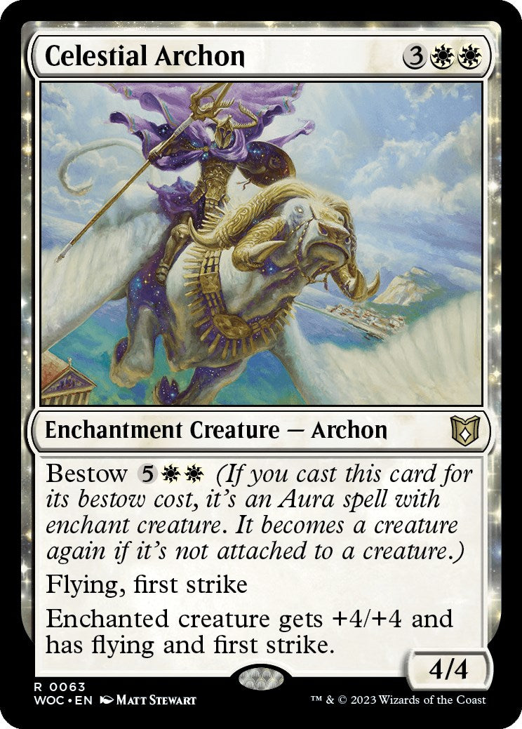 Celestial Archon [Wilds of Eldraine Commander] | Grognard Games