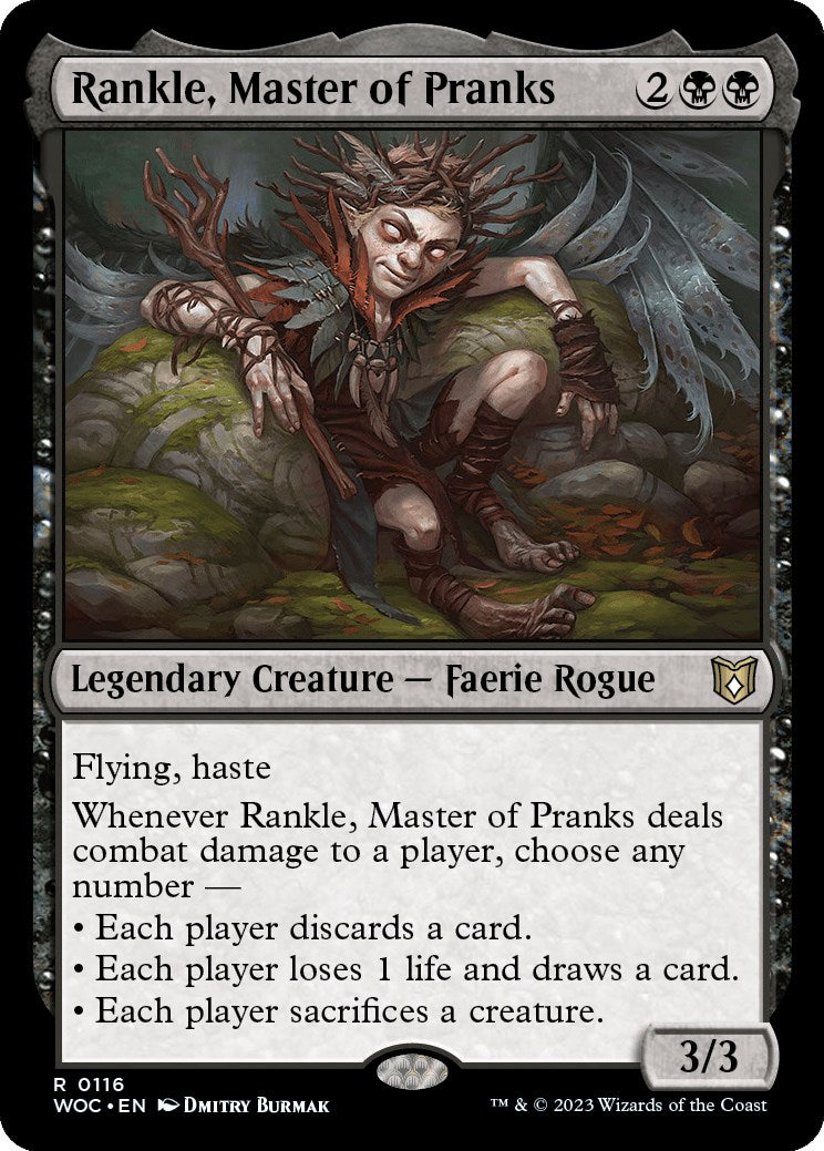 Rankle, Master of Pranks [Wilds of Eldraine Commander] | Grognard Games