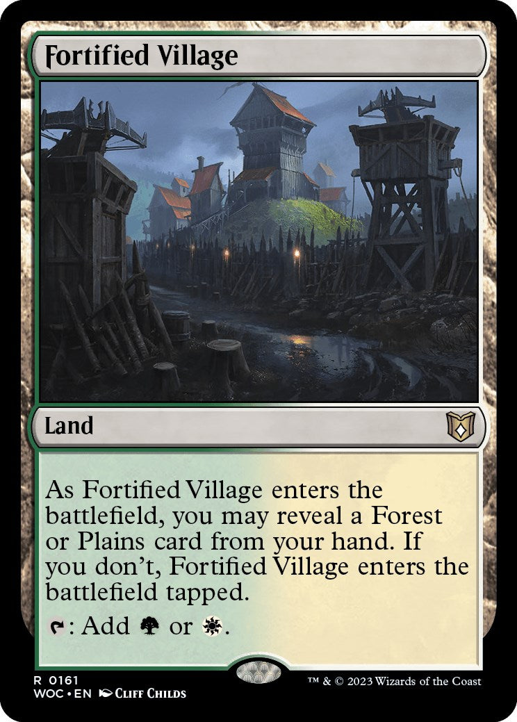 Fortified Village [Wilds of Eldraine Commander] | Grognard Games