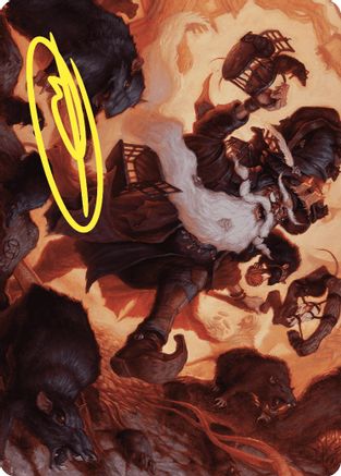 Tattered Ratter Art Card (Gold-Stamped Signature) (ASWOE-020) - Art Series: Wilds of Eldraine | Grognard Games