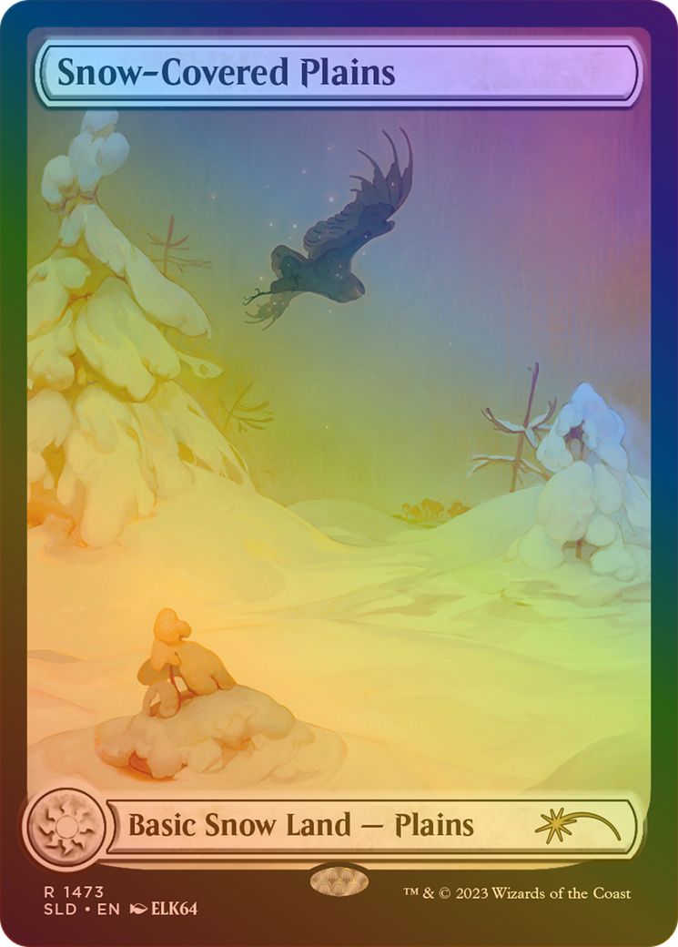 Snow-Covered Plains (1473) (Rainbow Foil) [Secret Lair Drop Series] | Grognard Games