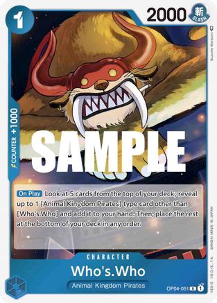 Who's.Who (OP04-051) - Kingdoms of Intrigue Foil | Grognard Games