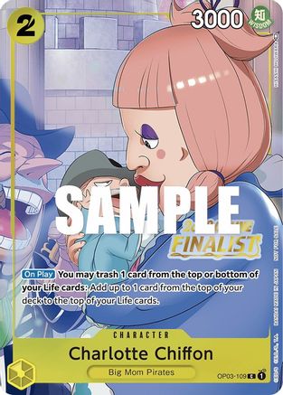 Charlotte Chiffon (Online Regional 2023) [Finalist] (OP03-109) - One Piece Promotion Cards Foil | Grognard Games