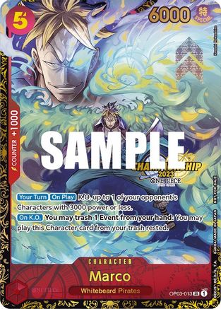 Marco (Championship 2023) (OP03-013) - One Piece Promotion Cards Foil | Grognard Games