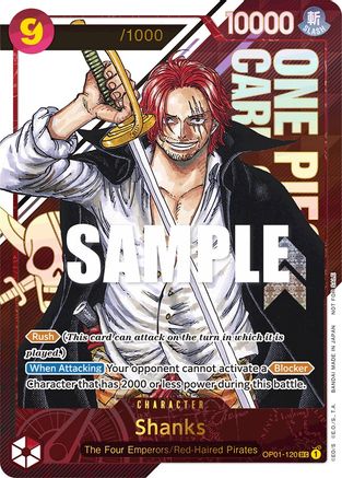 Shanks (Championship 2023) [Serial Number] (OP01-120) - One Piece Promotion Cards Foil | Grognard Games