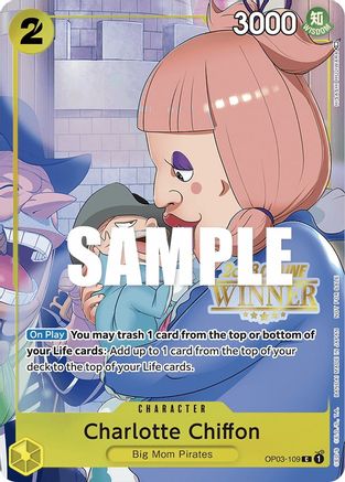 Charlotte Chiffon (Online Regional 2023) [Winner] (OP03-109) - One Piece Promotion Cards Foil | Grognard Games