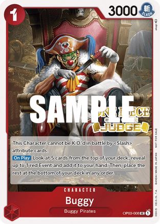 Buggy (Judge Pack Vol. 2) (OP03-008) - One Piece Promotion Cards Foil | Grognard Games