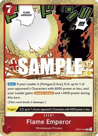 Flame Emperor (Judge Pack Vol. 2) (OP03-016) - One Piece Promotion Cards Foil | Grognard Games