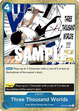 Three Thousand Worlds (Judge Pack Vol. 2) (OP03-057) - One Piece Promotion Cards Foil | Grognard Games