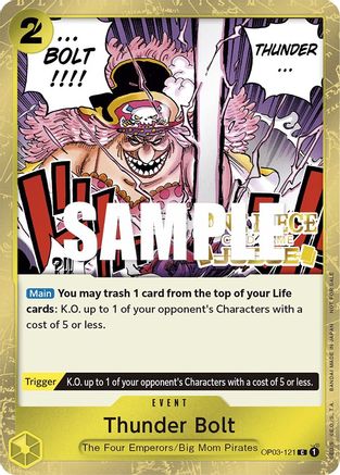 Thunder Bolt (Judge Pack Vol. 2) (OP03-121) - One Piece Promotion Cards Foil | Grognard Games