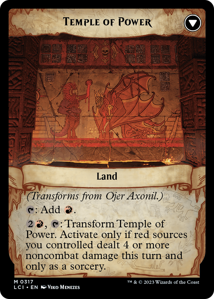 Ojer Axonil, Deepest Might // Temple of Power (LCI-317) - The Lost Caverns of Ixalan: (Showcase) Foil | Grognard Games