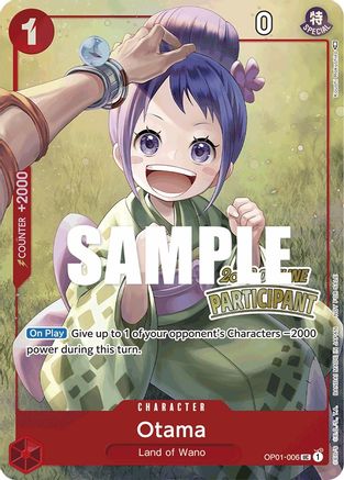 Otama (Offline Regional 2023) [Participant] (OP01-006) - One Piece Promotion Cards Foil | Grognard Games